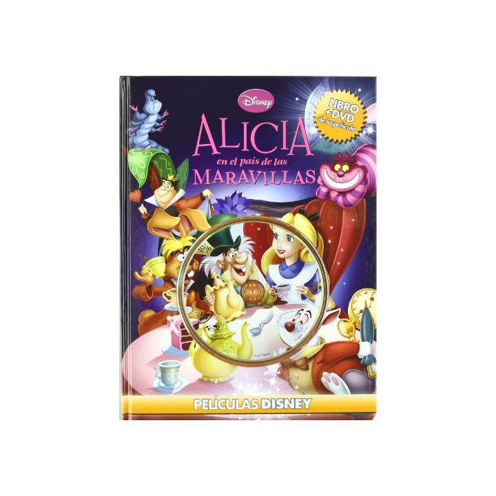 Películas Disney: Alicia En El Pais De Las Maravillas  (Libro + Dvd De La Película)